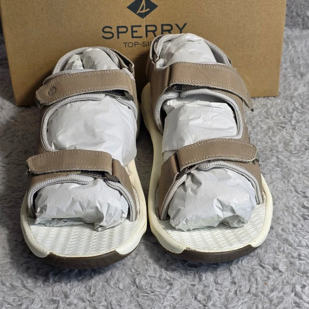 Sperry Rivington Full‎ Grain Leather Mens Adjustable Sandals Sz 15 M NEW
